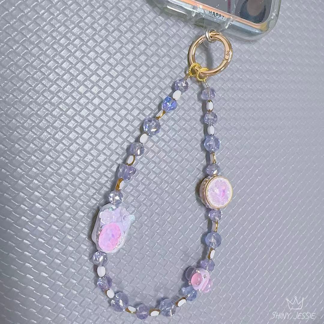 ✨Retro Minimalist Key Phone Bead Hanging Chain Bag Lanyard Charm🌸